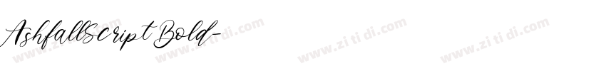 AshfallScript Bold字体转换 AshfallScript Bold字体转换